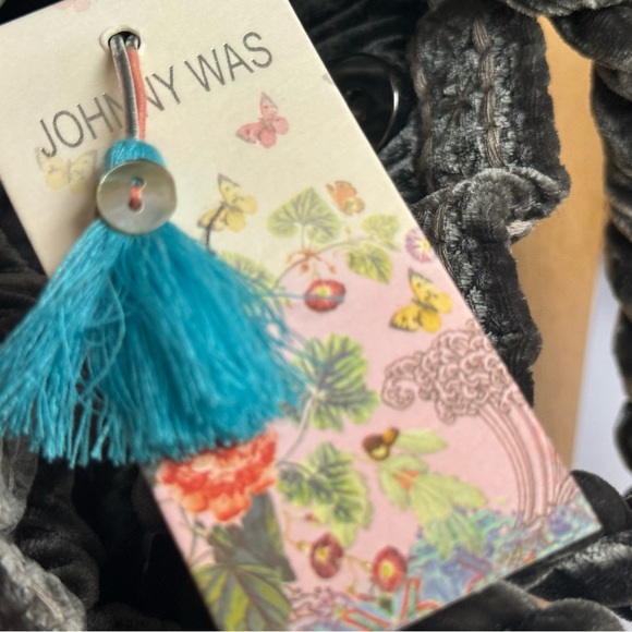 NWT Vintage Johnny Was Embroidered Velvet bag - Picture 4 of 5